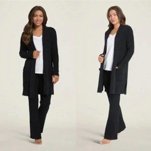 BAREFOOT DREAMS - Cozychic Lite Long Weekend Cardi in Black szS